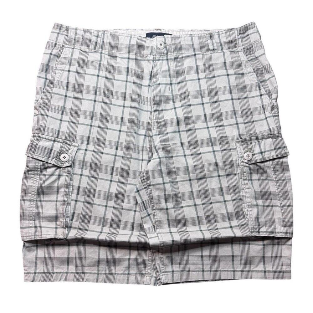 OP Mens 42x13 Plaid Baggy Shorts Y2k Vintage Skater Retro Surf - Picture 2 of 9